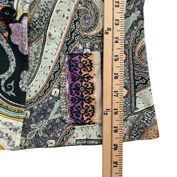 ETRO PAISLEY PRINT BLAZER JACKET WOMEN SIZE 2-4/EU42 - Picture 12 of 16